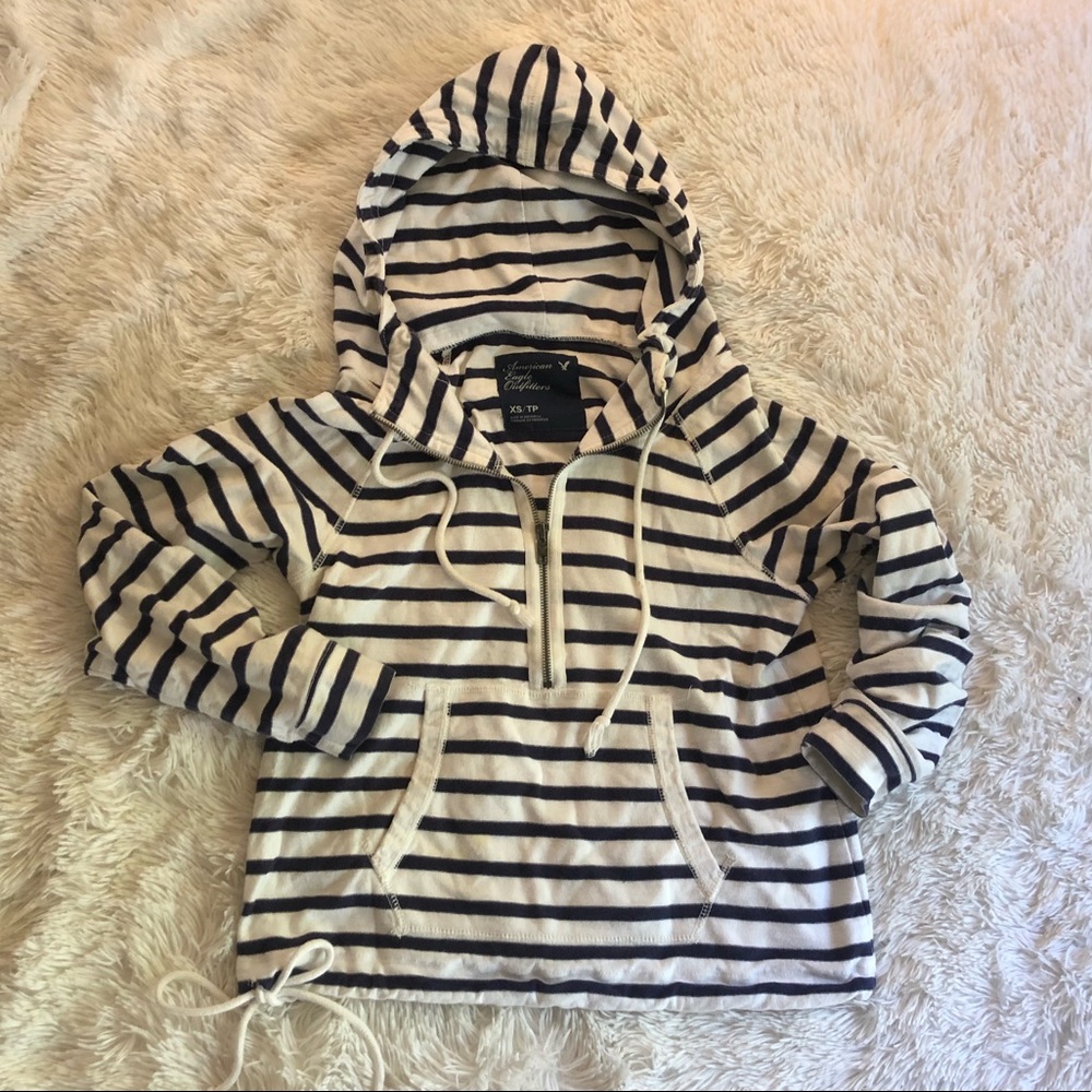 Quarter sooo striped sweatshirt